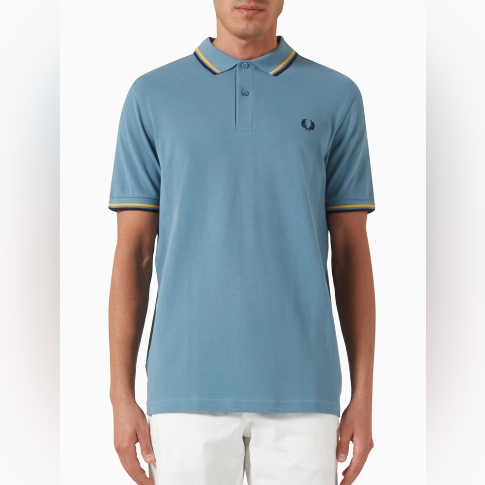 Fred Perry Blue Polo Classic with Contrast Trim